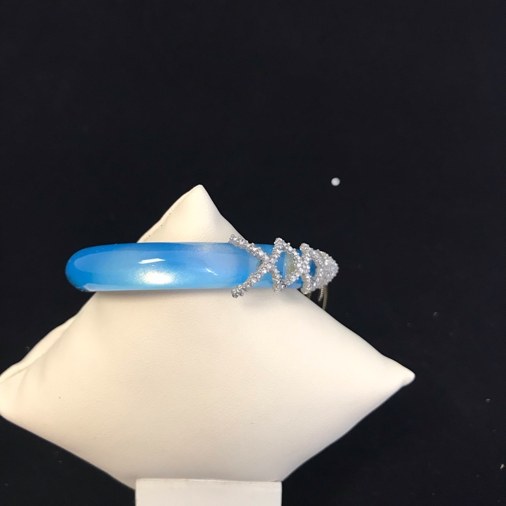 Alexis Bittar Blue Opal Bangle Bracelet Last One - Picture 8 of 8